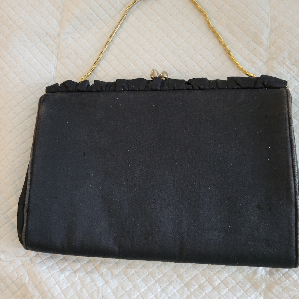 Vintage Black Evening Purse Harry Levine NY